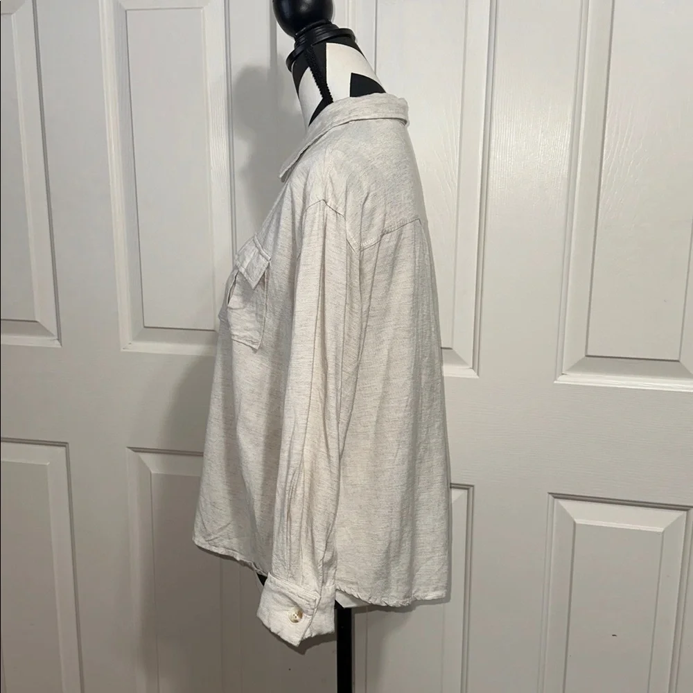 All:row Cream Button-Up Shirt - Picture 2 of 7
